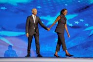 At the 2024 Democratic National Convention (Image via Getty)